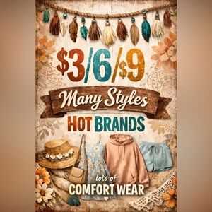 WEDNESDAYS 10:00 am CT. Most UNLISTED!!! So many great brands/styles/sizes!